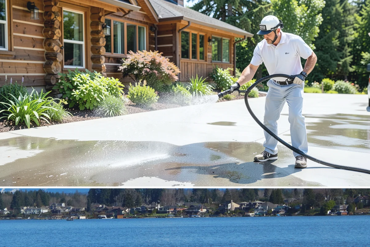 Pool Cage Cleaning in Lake Stevens, Snohomish County, WA - Clean the cage in early summer after the heaviest pollen and needle drop have passed.