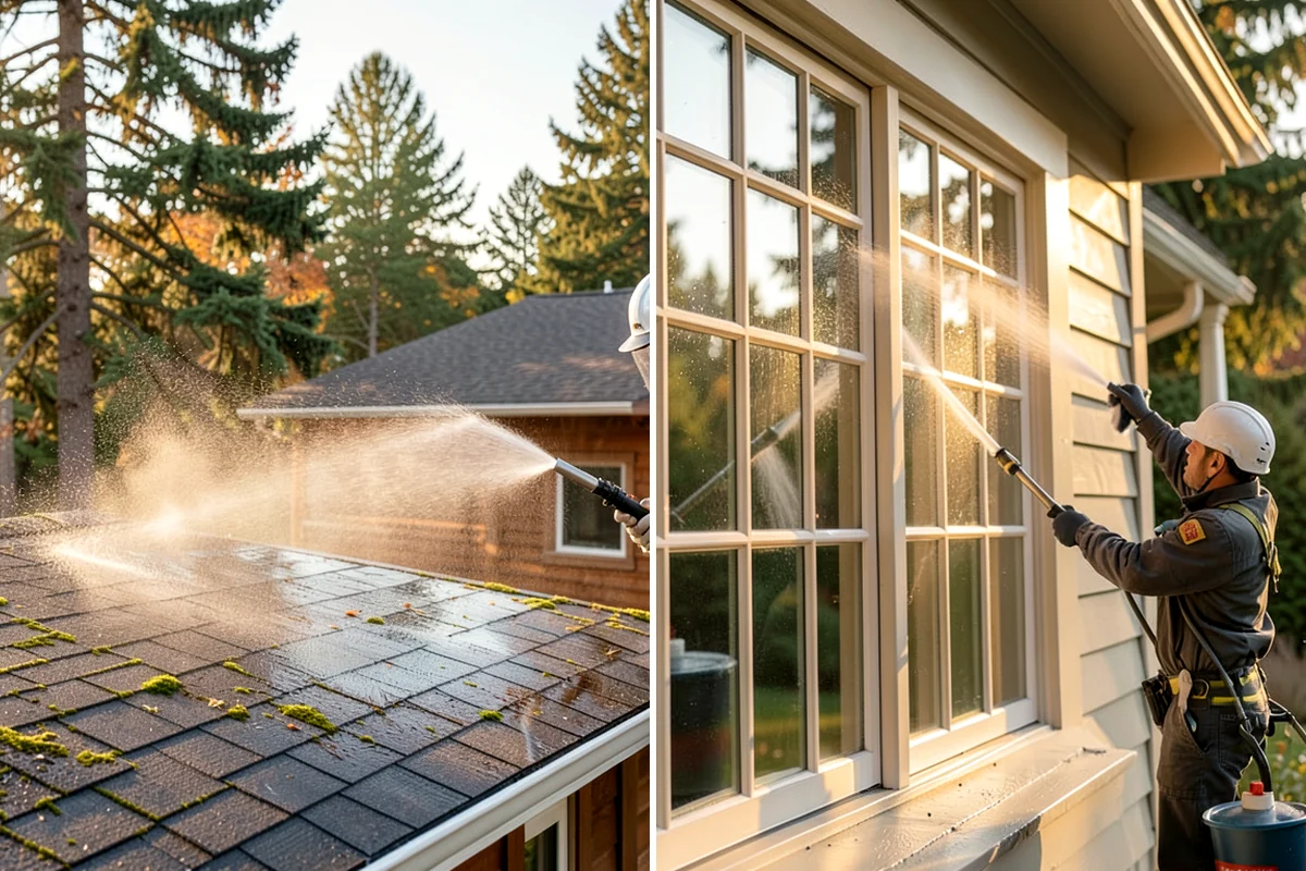 Pool Cage Cleaning in Maple Valley, King County, WA - Brush debris from screen tracks and corner brackets