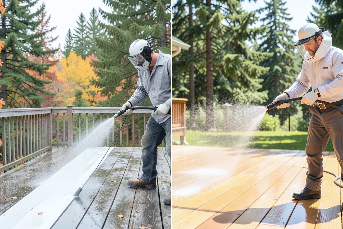 Pool Cage Cleaning in Medina, King County, WA - Brush debris from screen tracks and corner brackets