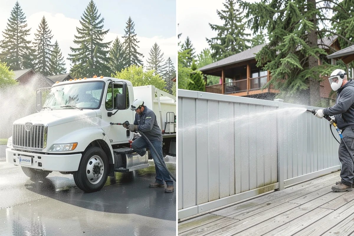 Pool Cage Cleaning in Mountlake Terrace, Snohomish County, WA - Brush debris from screen tracks and corner brackets