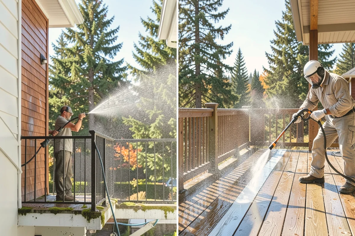 Pool Cage Cleaning in Orting, Pierce County, WA - Brush debris from screen tracks and corner brackets