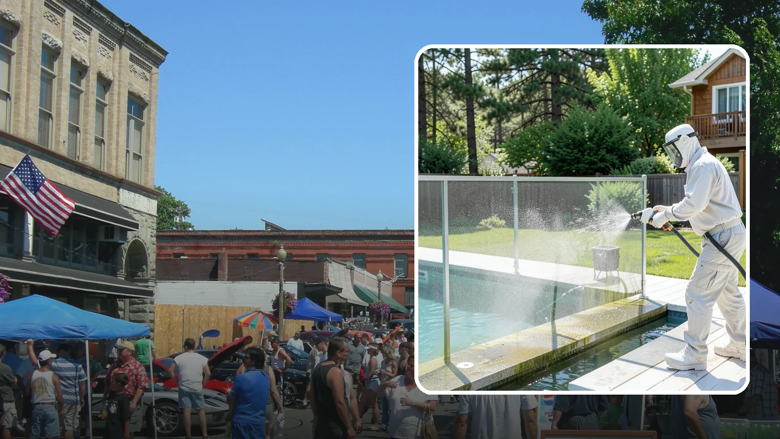 Pool Cage Cleaning in Snohomish, Snohomish County, WA - We soft wash pool cage screens and framing to clear the algae and mildew that build up fast in our humid, tree-lined yards.