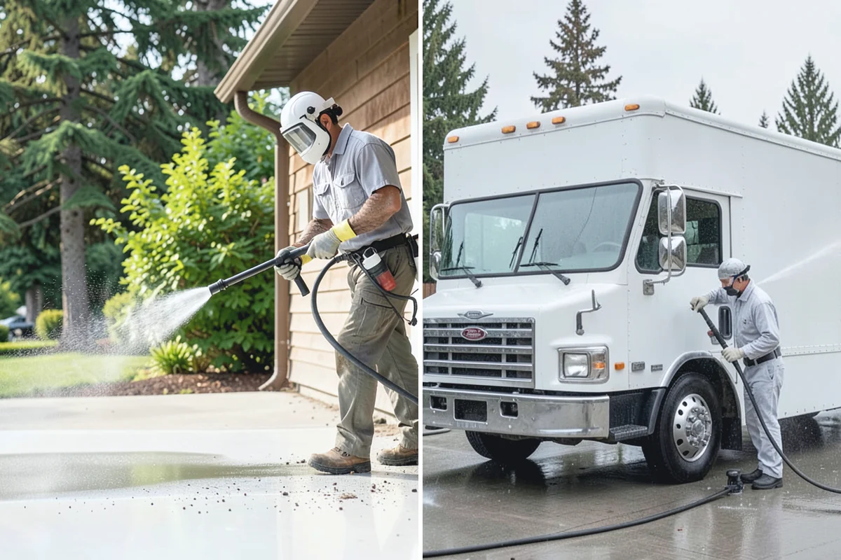 Pool Cage Cleaning in South Prairie, Pierce County, WA - Brush debris from screen tracks and corner brackets