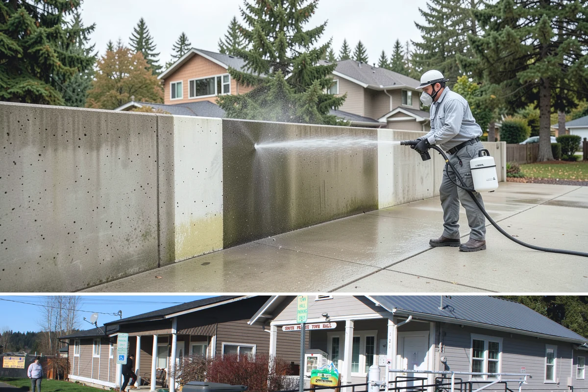 Pool Cage Cleaning in South Prairie, Pierce County, WA - Clean the cage in early summer after the heaviest pollen and needle drop have passed.