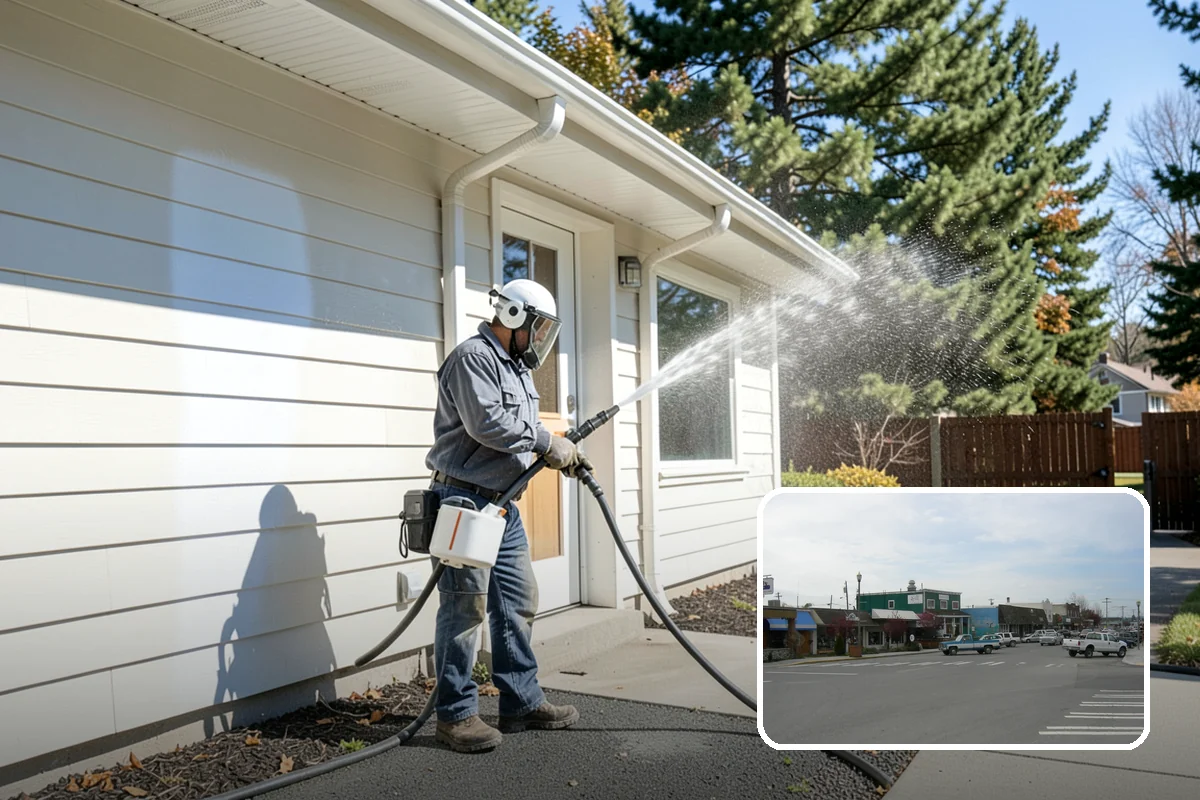 Pool Cage Cleaning in Stanwood, Snohomish County, WA - Clears algae and mildew from fine screen mesh safely