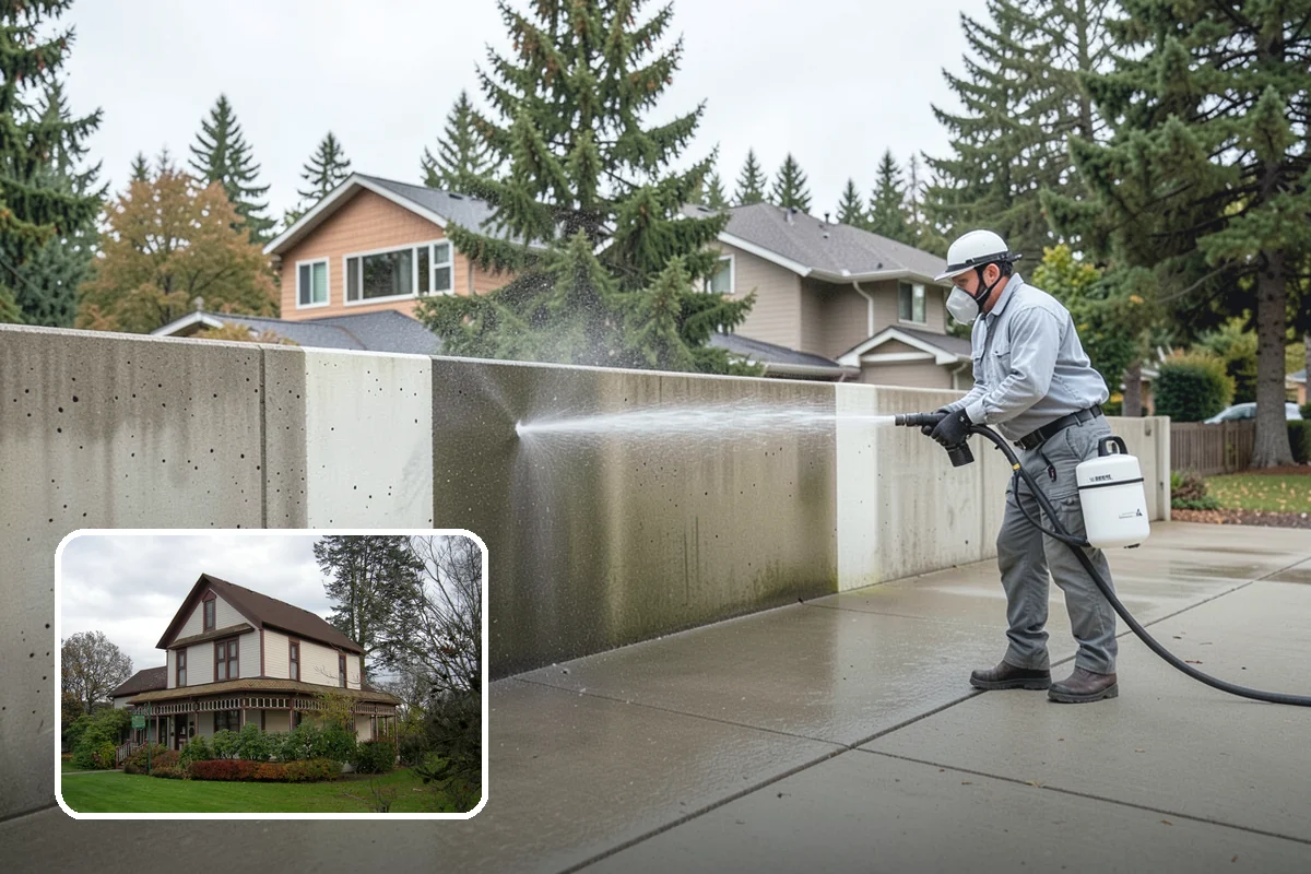 Pool Cage Cleaning in Sumner, Pierce County, WA - Clears algae and mildew from fine screen mesh safely