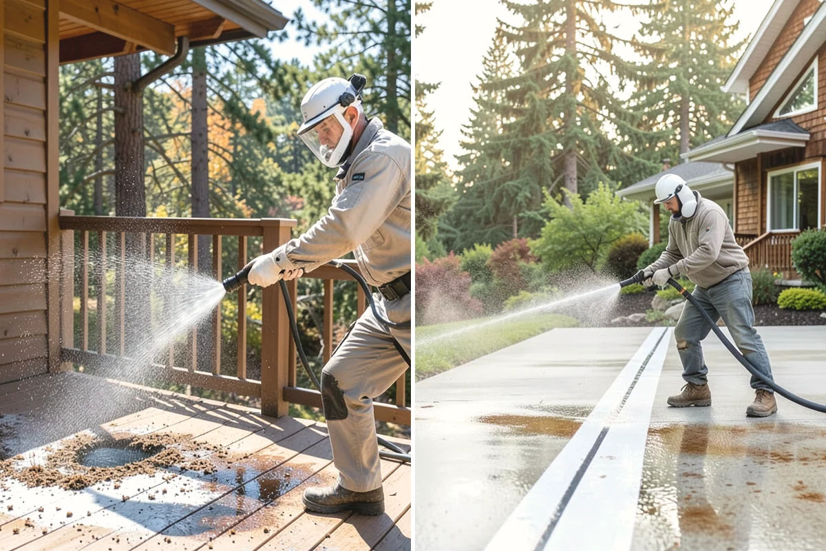 Pool Cage Cleaning in Tacoma, Pierce County, WA - Brush debris from screen tracks and corner brackets