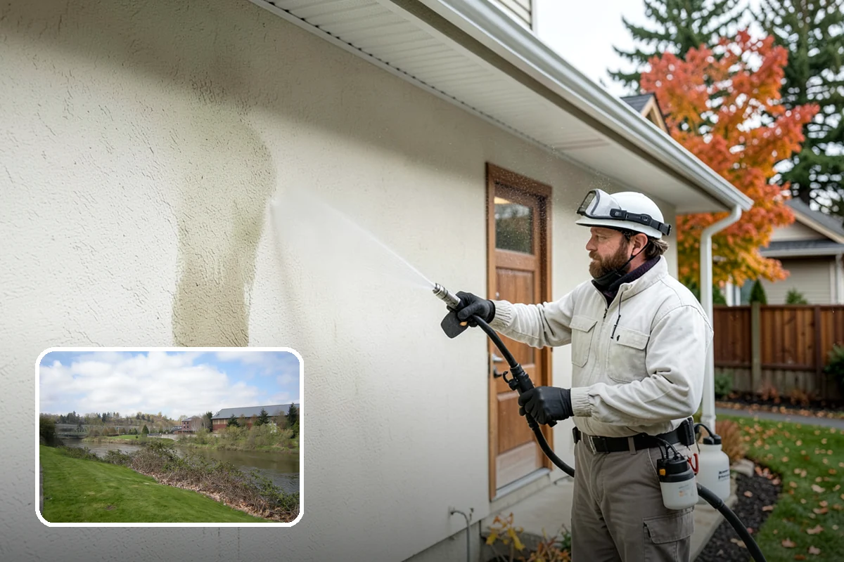 Pool Cage Cleaning in Tukwila, King County, WA - Clears algae and mildew from fine screen mesh safely