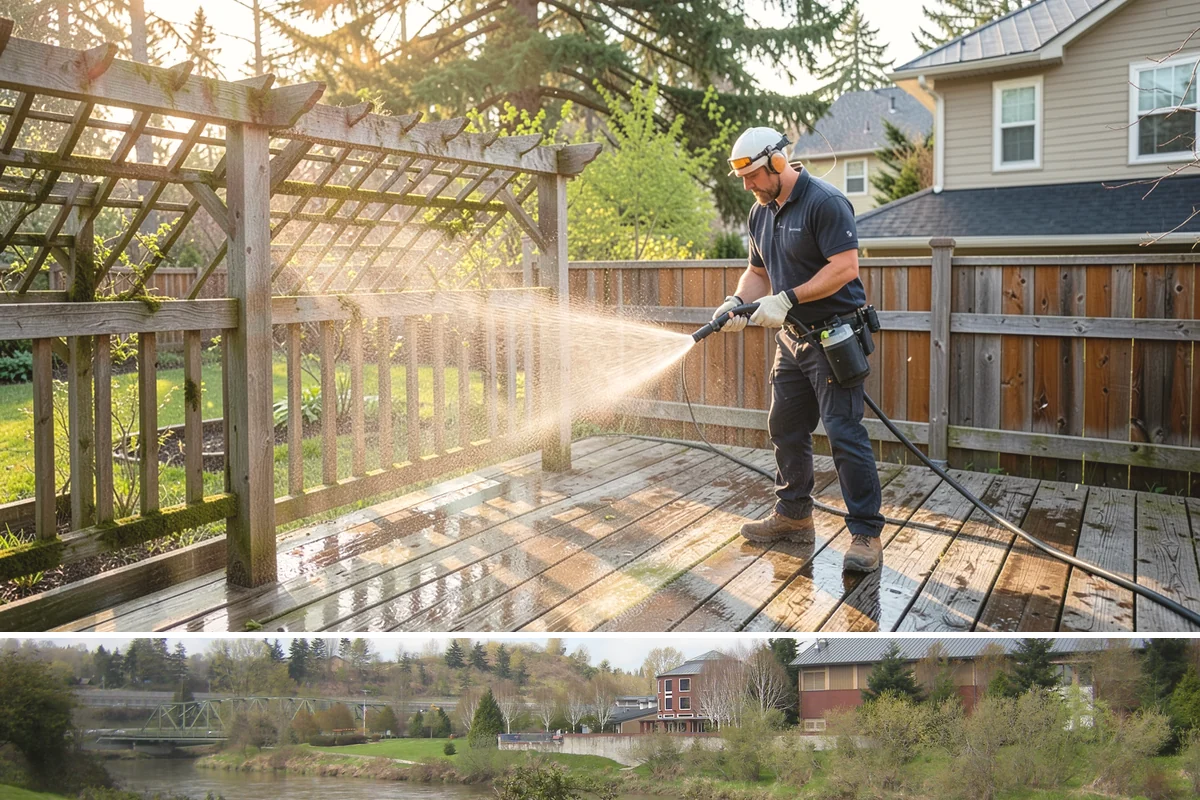 Pool Cage Cleaning in Tukwila, King County, WA - Clean the cage in early summer after the heaviest pollen and needle drop have passed.