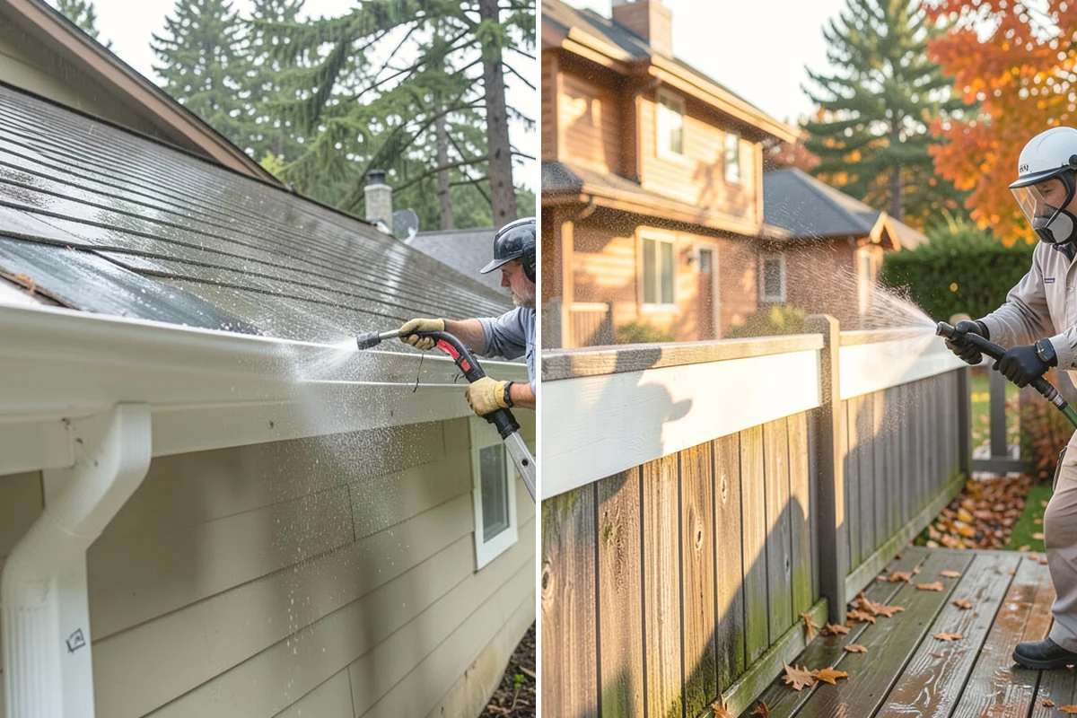 Pool Cage Cleaning in University Place, Pierce County, WA - Brush debris from screen tracks and corner brackets