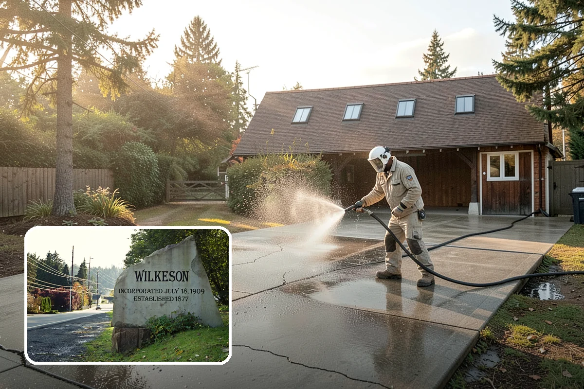 Pool Cage Cleaning in Wilkeson, Pierce County, WA - Clears algae and mildew from fine screen mesh safely