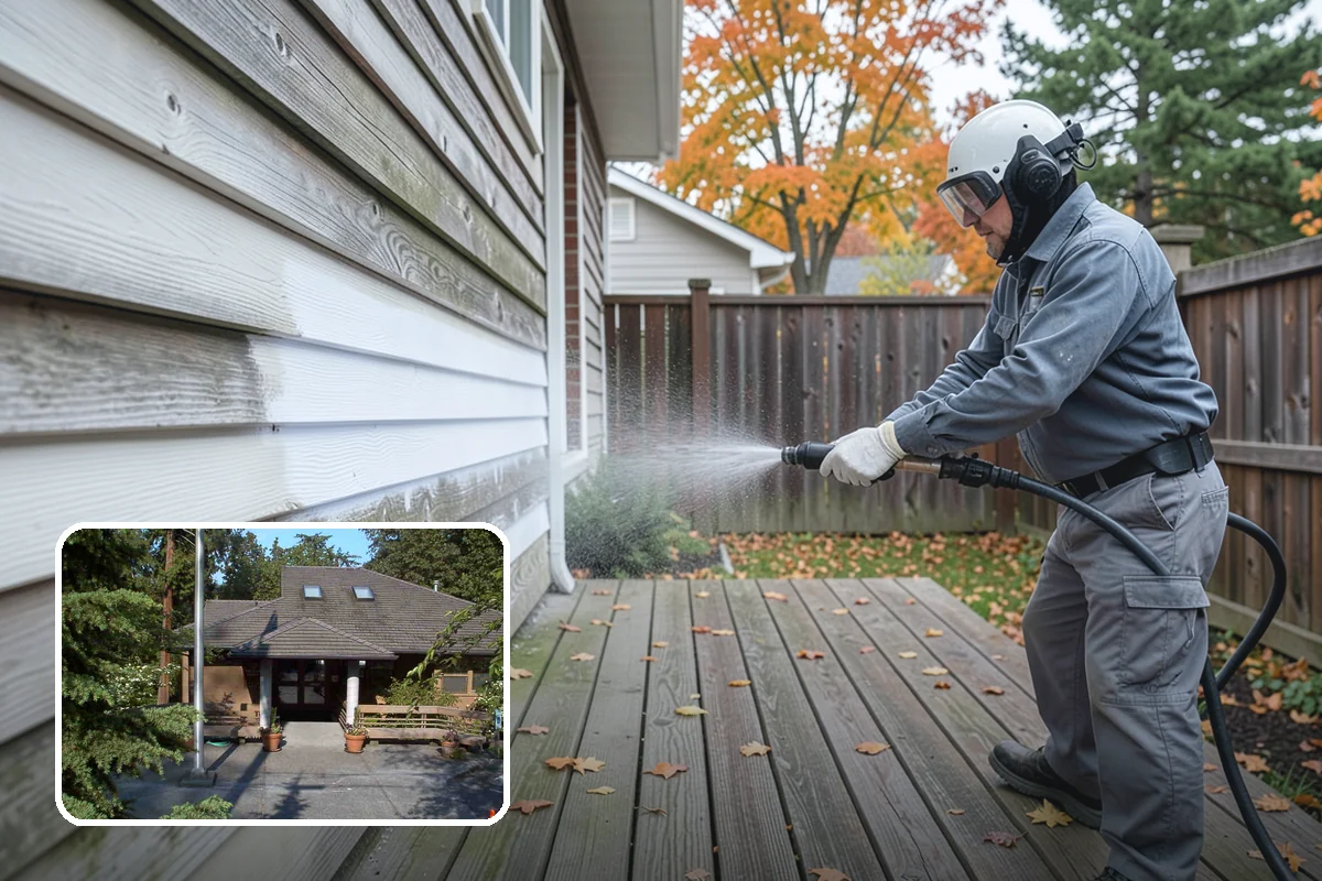 Pool Cage Cleaning in Yarrow Point, King County, WA - Clears algae and mildew from fine screen mesh safely
