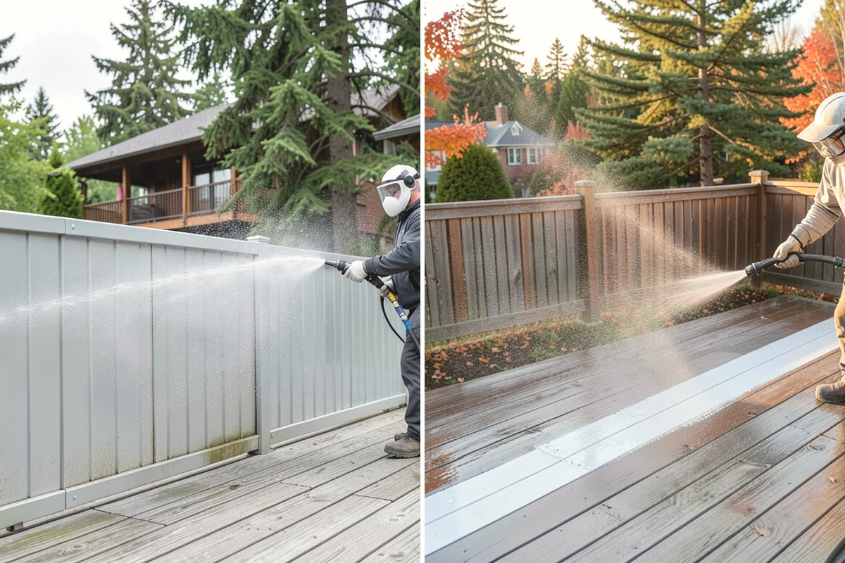 Pool Cage Cleaning in Yarrow Point, King County, WA - Brush debris from screen tracks and corner brackets