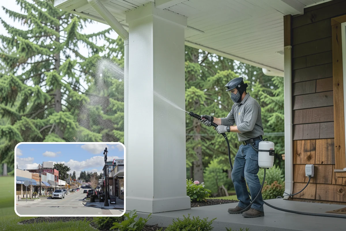 Pool Coping Cleaning in Bothell, King County, WA - Eliminates the slippery algae that makes coping a fall hazard