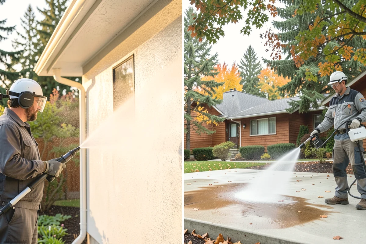 Pool Coping Cleaning in Covington, King County, WA - Clear the deck and skim debris from the coping edge
