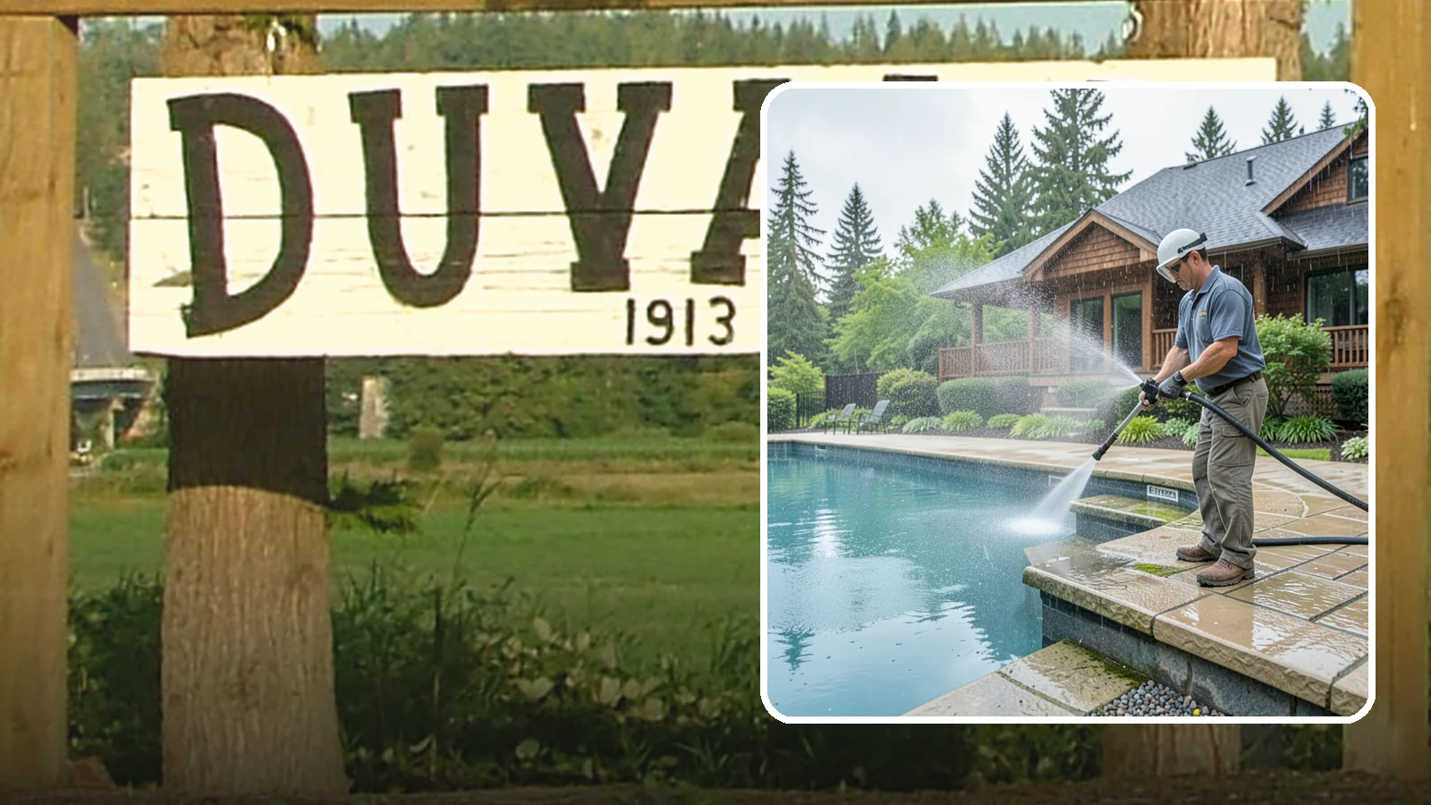 Pool Coping Cleaning in Duvall, King County, WA - We clean the coping stones ringing your pool to remove the slick algae and calcium buildup that Washington's wet climate leaves...
