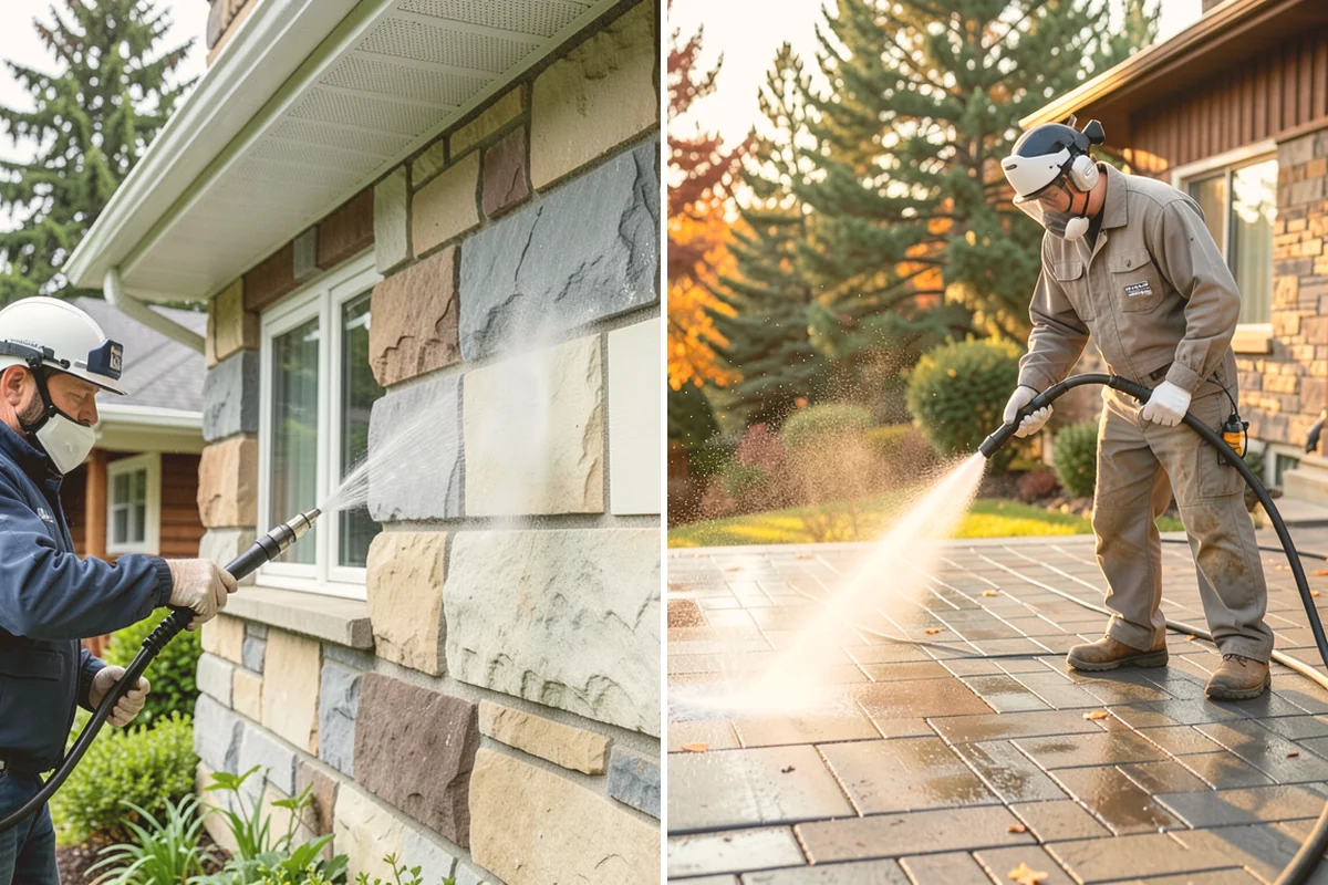 Pool Coping Cleaning in Eatonville, Pierce County, WA - Clear the deck and skim debris from the coping edge