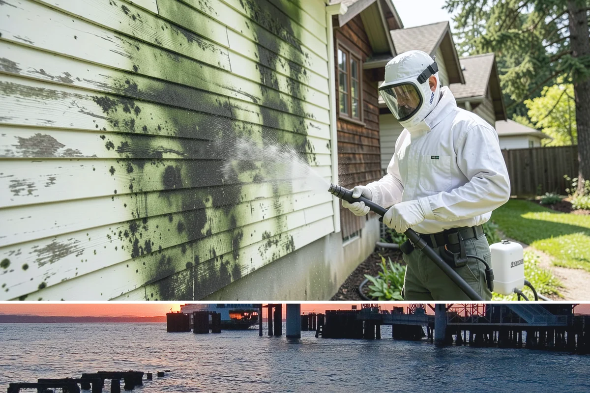 Pool Coping Cleaning in Edmonds, Snohomish County, WA - Have coping cleaned in late spring as part of pool opening, before swim season gets underway.