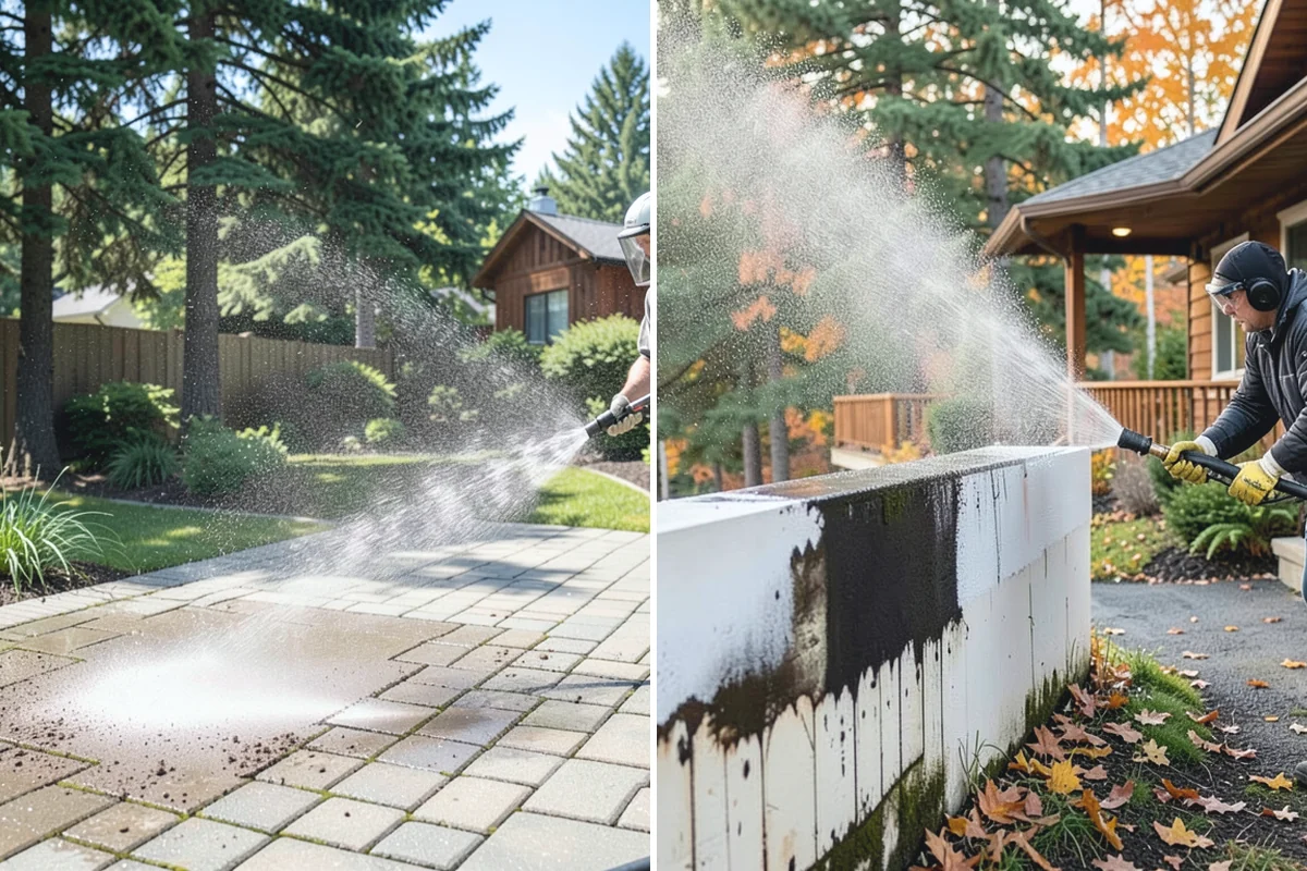 Pool Coping Cleaning in Granite Falls, Snohomish County, WA - Clear the deck and skim debris from the coping edge