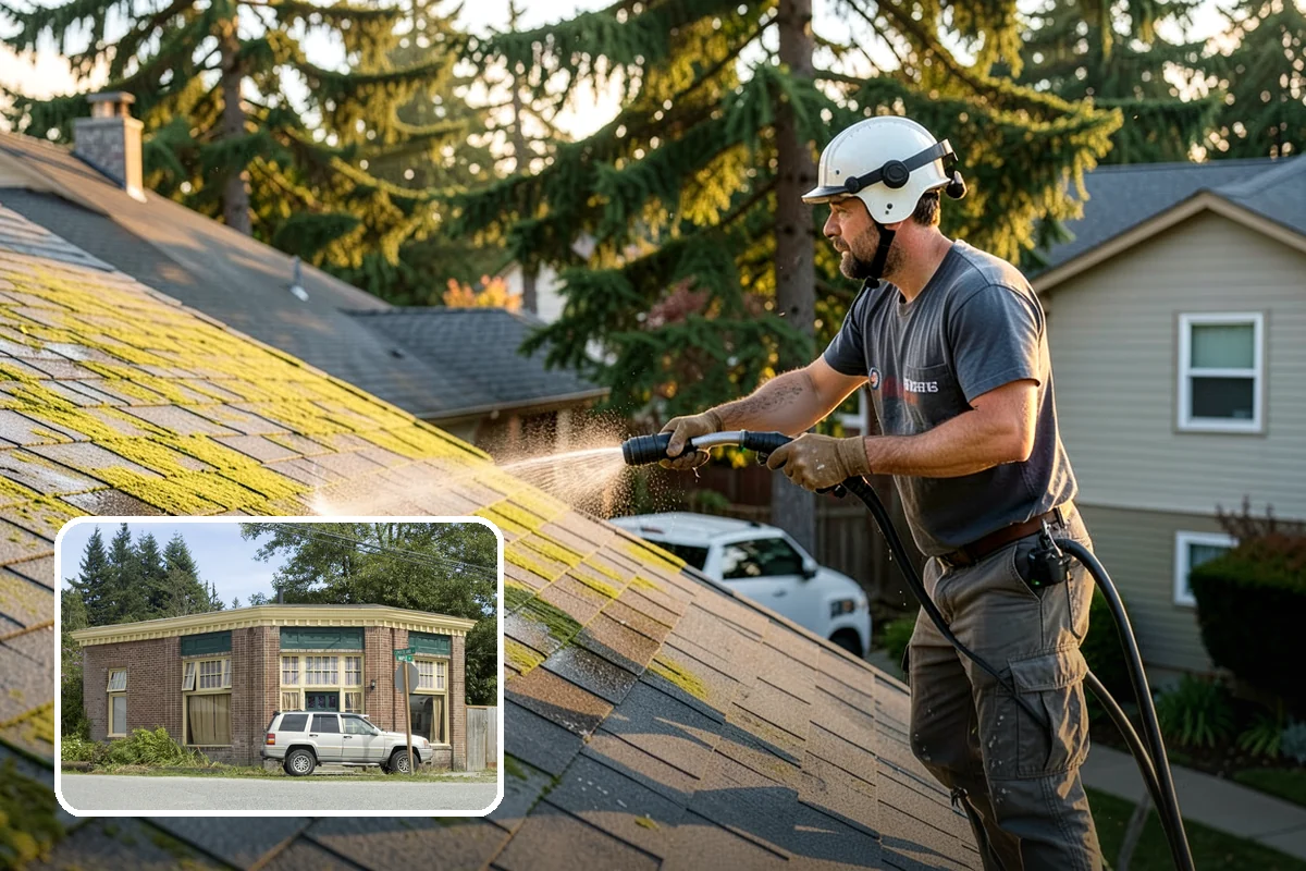 Pool Coping Cleaning in Hamilton, Skagit County, WA - Eliminates the slippery algae that makes coping a fall hazard