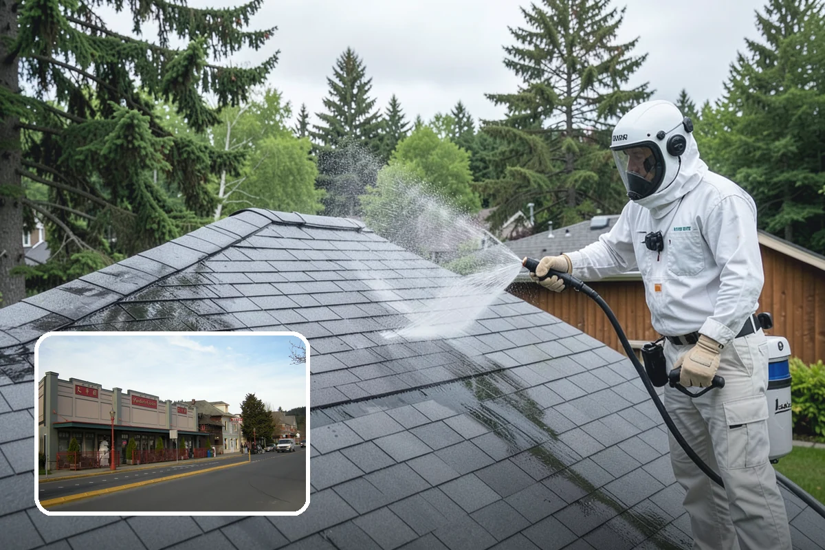 Pool Coping Cleaning in Issaquah, King County, WA - Eliminates the slippery algae that makes coping a fall hazard