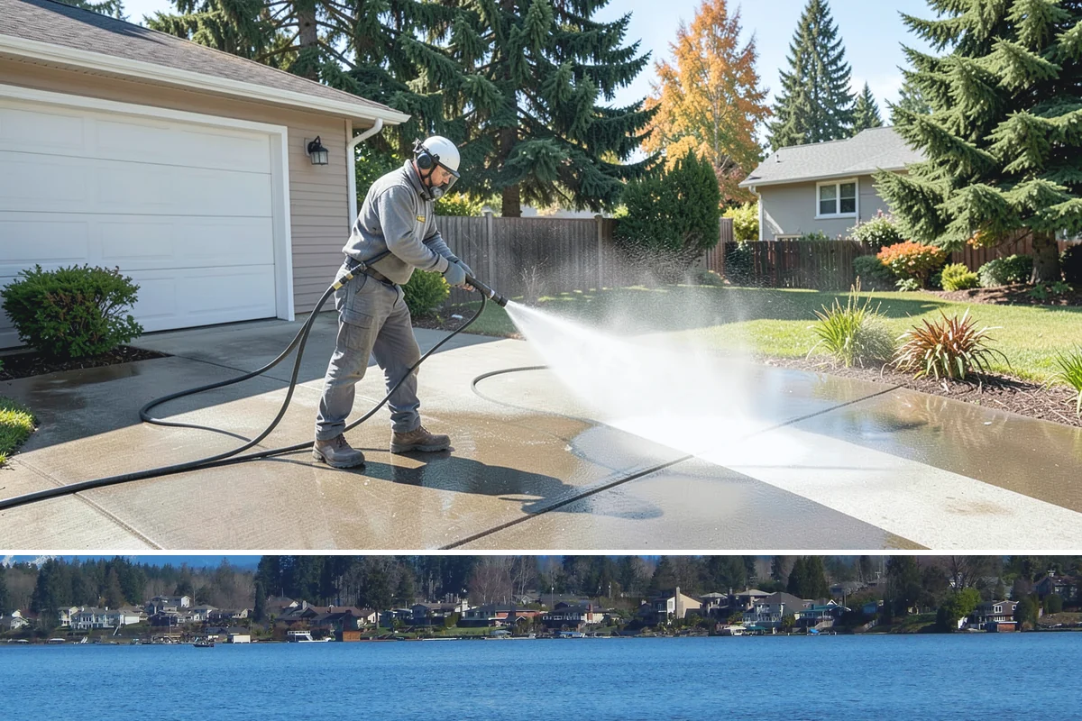 Pool Coping Cleaning in Lake Stevens, Snohomish County, WA - Have coping cleaned in late spring as part of pool opening, before swim season gets underway.