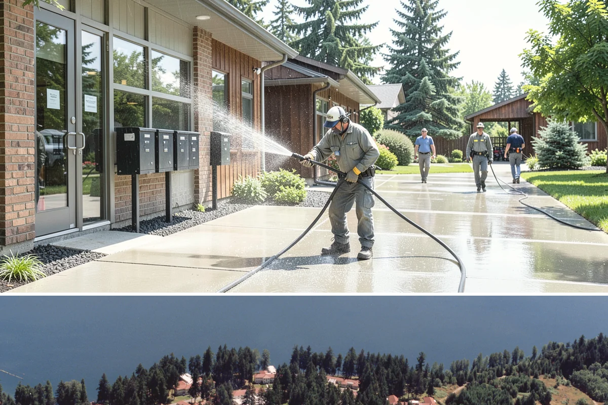 Pool Coping Cleaning in Lakewood, Pierce County, WA - Have coping cleaned in late spring as part of pool opening, before swim season gets underway.