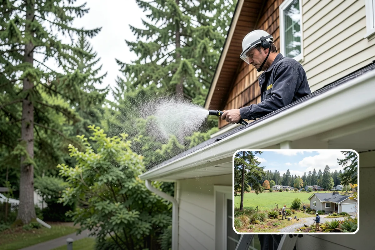 Pool Coping Cleaning in Lyman, Skagit County, WA - Eliminates the slippery algae that makes coping a fall hazard