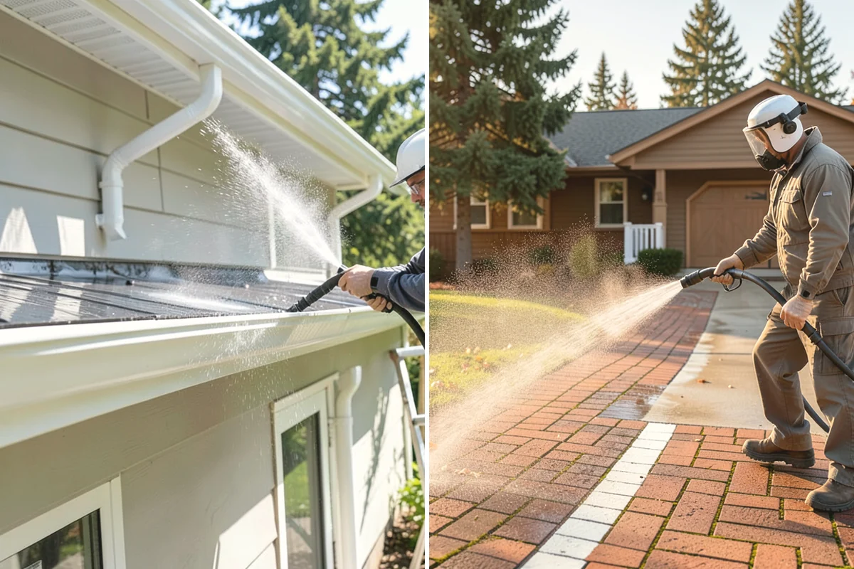 Pool Coping Cleaning in Mukilteo, Snohomish County, WA - Clear the deck and skim debris from the coping edge