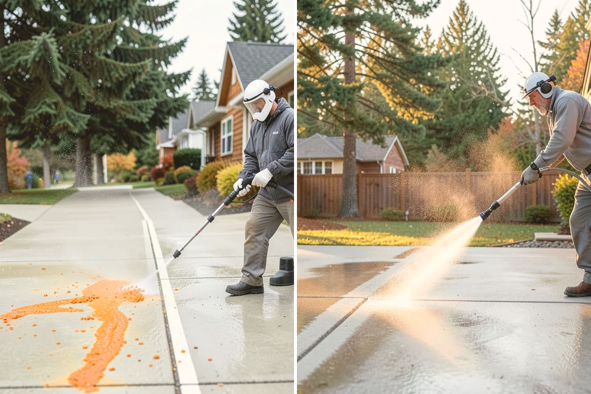 Pool Coping Cleaning in Newcastle, King County, WA - Clear the deck and skim debris from the coping edge