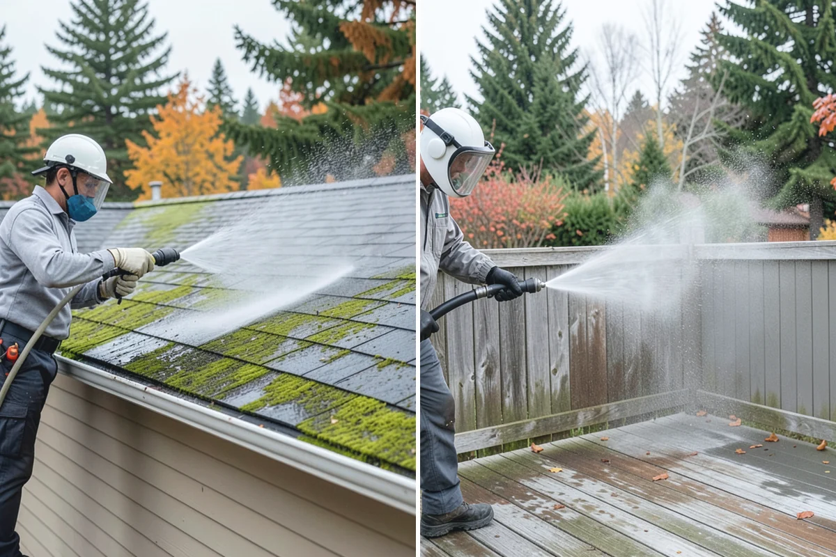 Pool Coping Cleaning in Renton, King County, WA - Clear the deck and skim debris from the coping edge