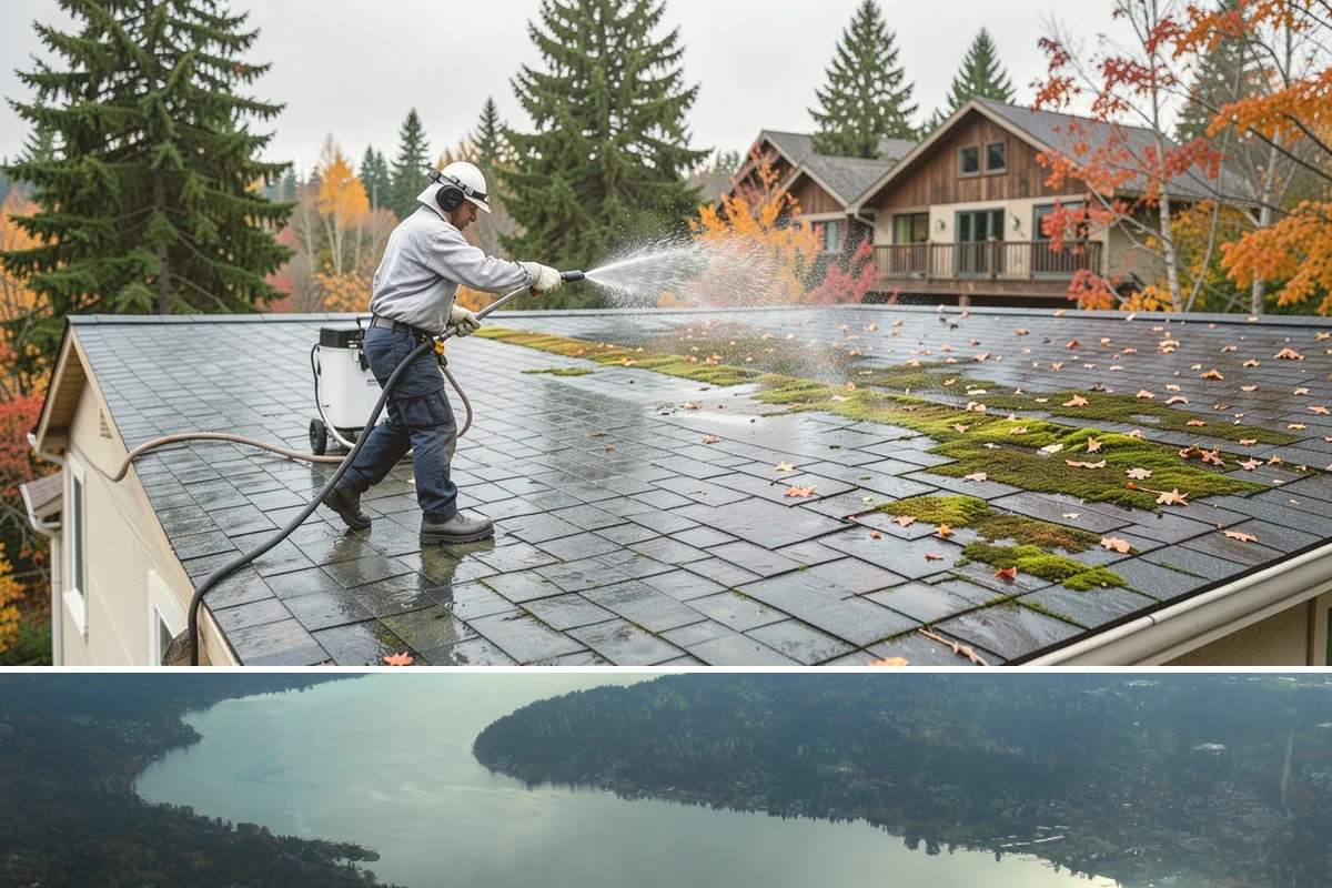 Pool Coping Cleaning in Sammamish, King County, WA - Have coping cleaned in late spring as part of pool opening, before swim season gets underway.