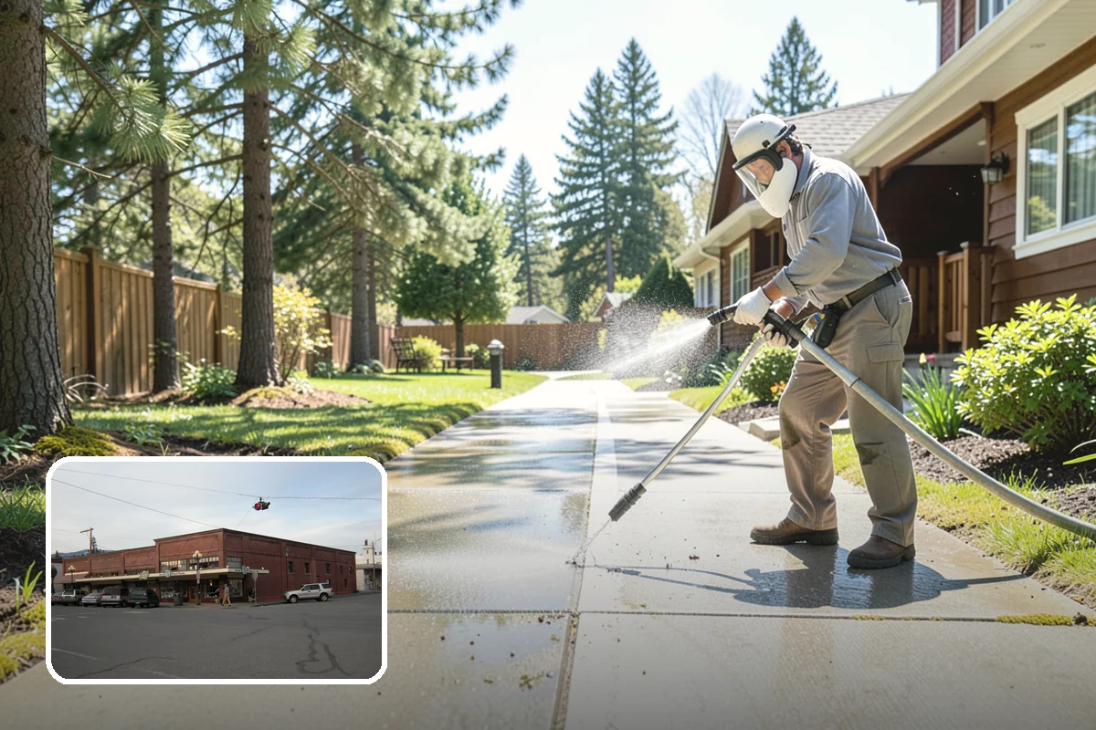 Pool Coping Cleaning in Sedro-Woolley, Skagit County, WA - Eliminates the slippery algae that makes coping a fall hazard
