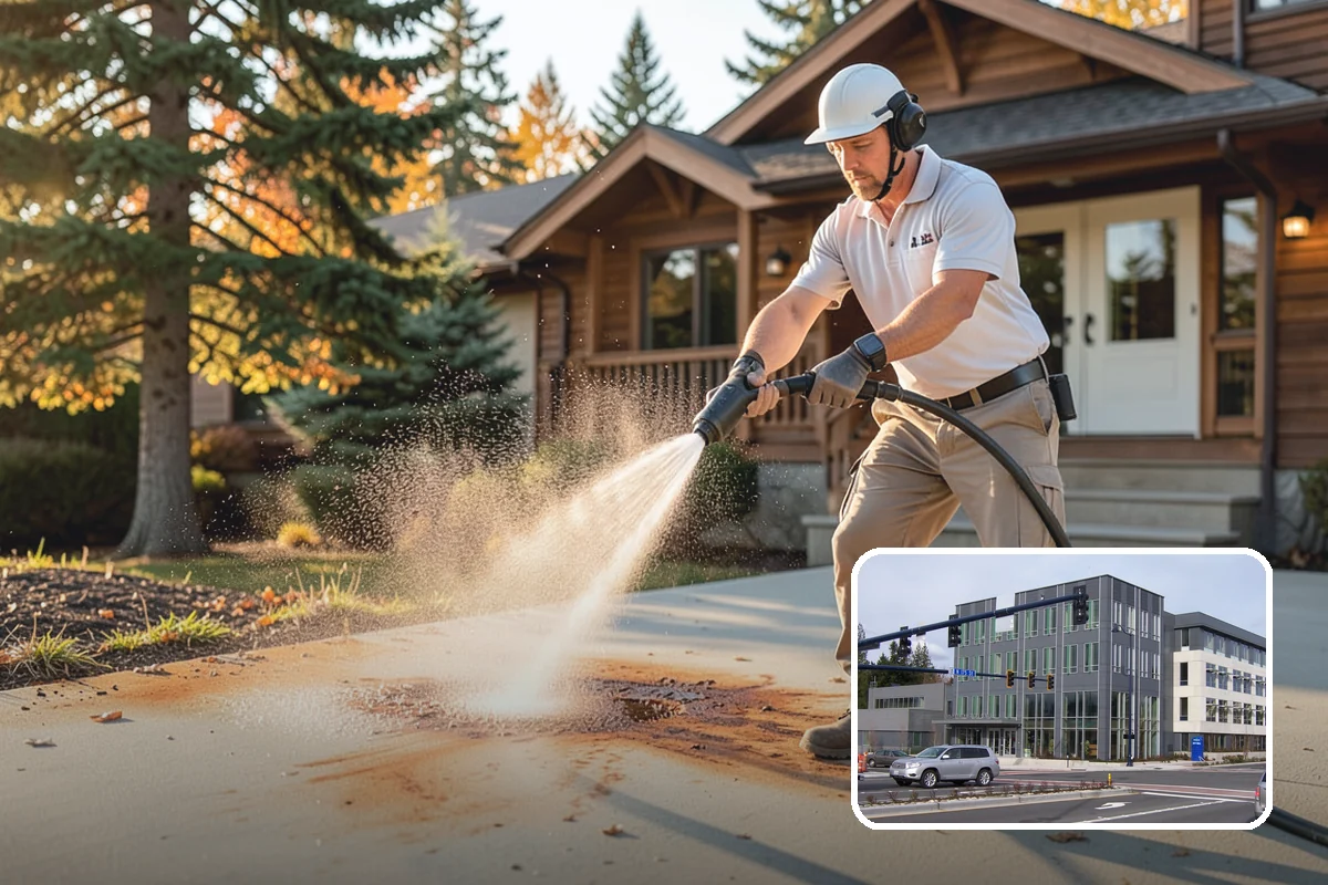 Pool Coping Cleaning in Shoreline, King County, WA - Eliminates the slippery algae that makes coping a fall hazard