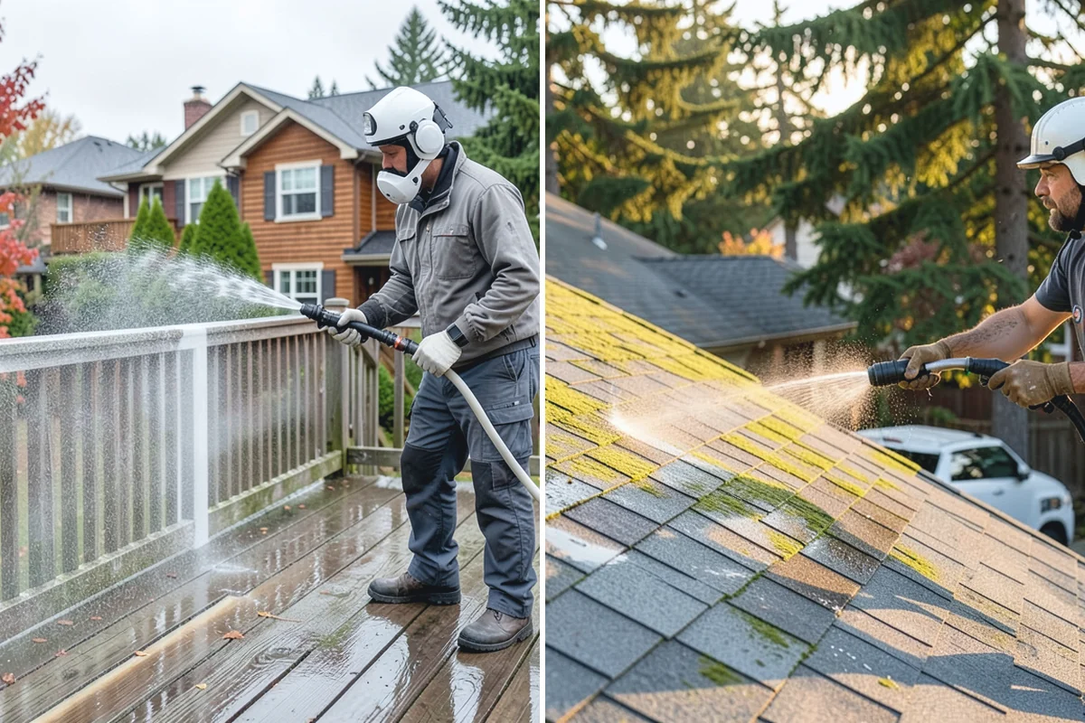 Pool Coping Cleaning in Skykomish, King County, WA - Clear the deck and skim debris from the coping edge