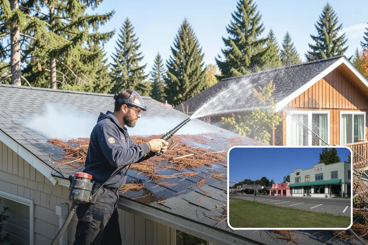 Pool Coping Cleaning in Snoqualmie, King County, WA - Eliminates the slippery algae that makes coping a fall hazard
