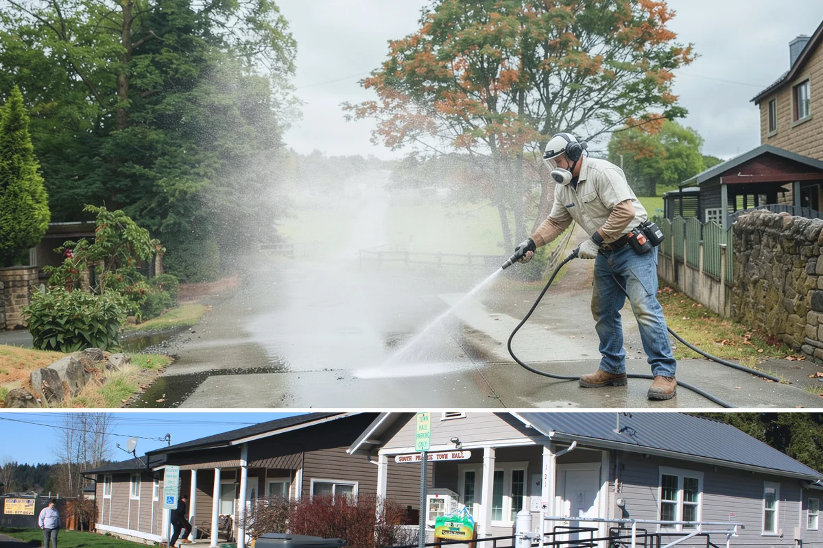 Pool Coping Cleaning in South Prairie, Pierce County, WA - Have coping cleaned in late spring as part of pool opening, before swim season gets underway.