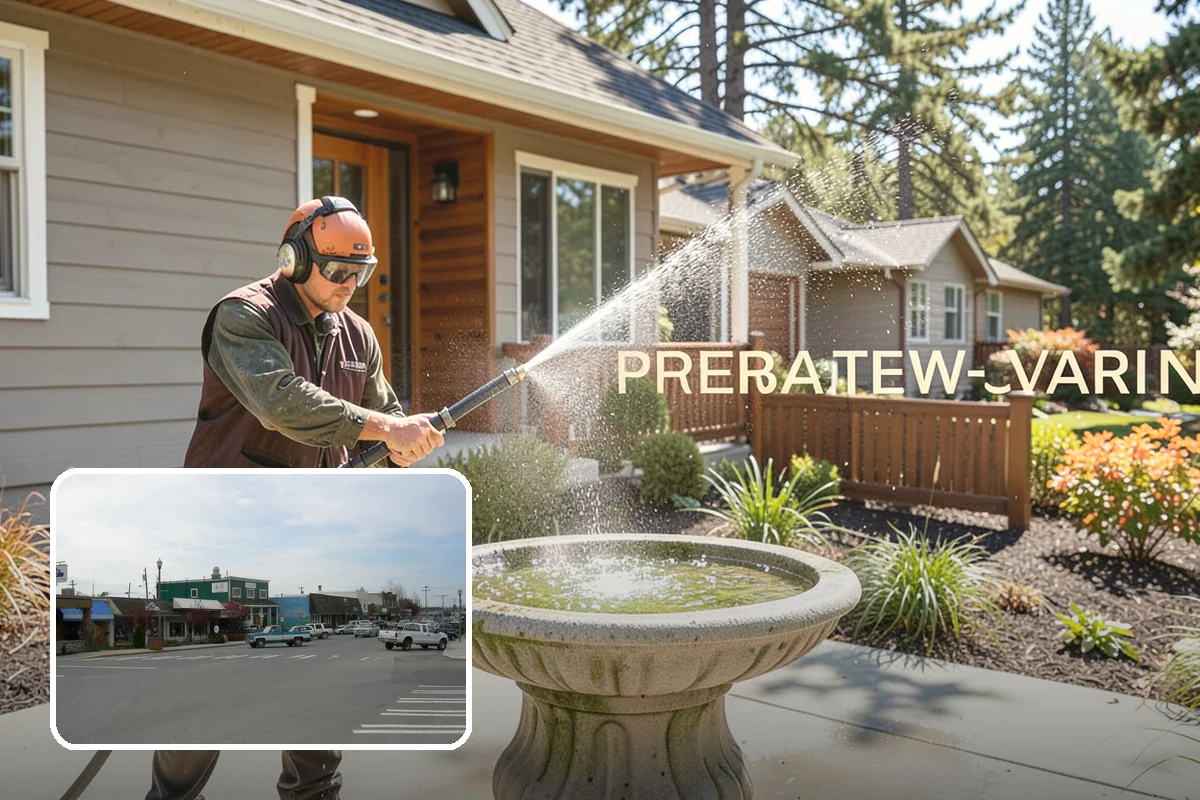 Pool Coping Cleaning in Stanwood, Snohomish County, WA - Eliminates the slippery algae that makes coping a fall hazard