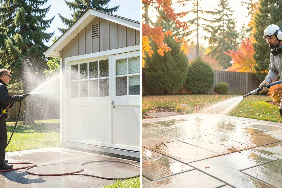 Pool Coping Cleaning in Steilacoom, Pierce County, WA - Clear the deck and skim debris from the coping edge