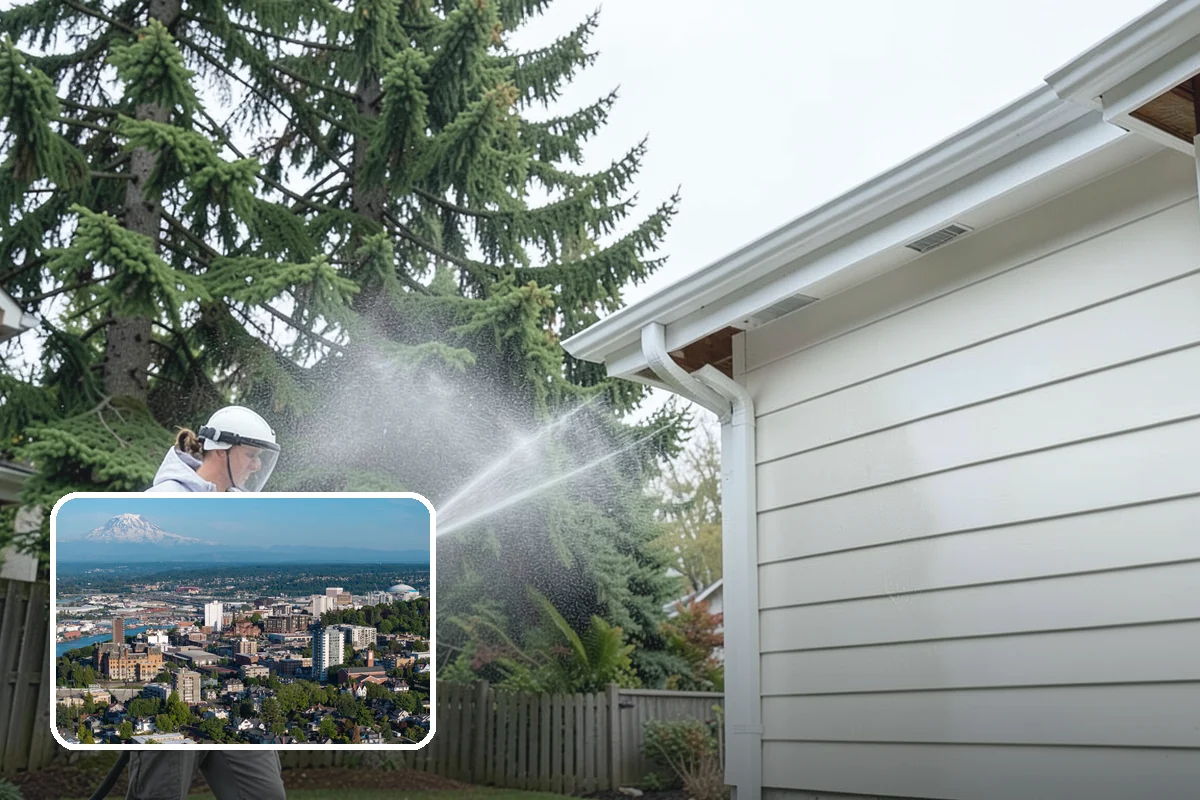 Pool Coping Cleaning in Tacoma, Pierce County, WA - Eliminates the slippery algae that makes coping a fall hazard