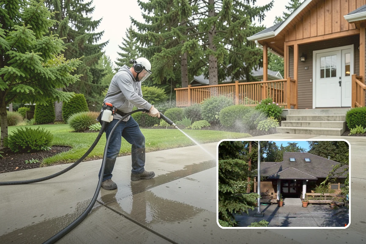 Pool Coping Cleaning in Yarrow Point, King County, WA - Eliminates the slippery algae that makes coping a fall hazard
