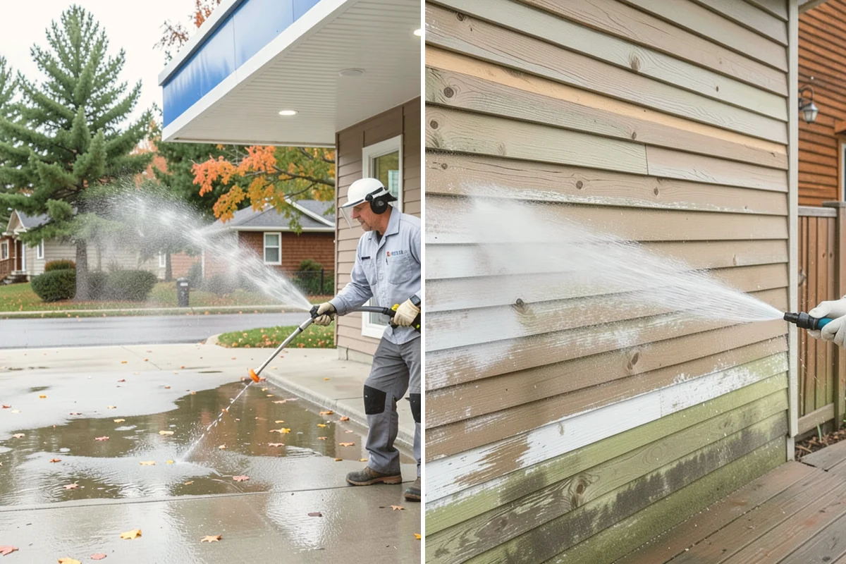 Pool Deck Cleaning in Bellevue, King County, WA - Clear the deck and protect the pool edge