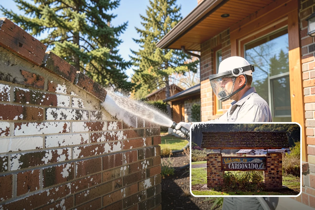 Pool Deck Cleaning in Carbonado, Pierce County, WA - Removes slick algae and moss around the waterline