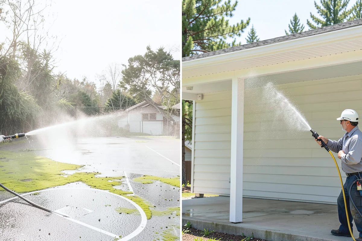 Pool Deck Cleaning in Des Moines, King County, WA - Clear the deck and protect the pool edge