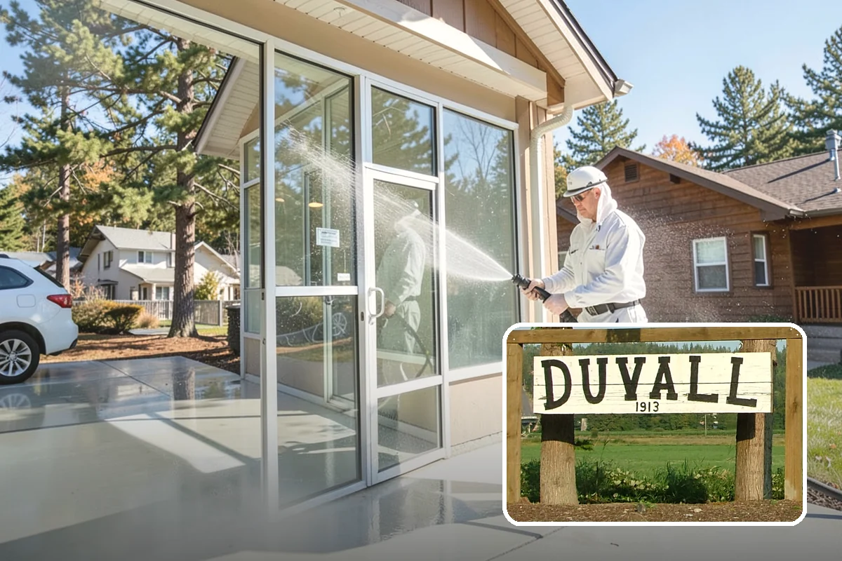 Pool Deck Cleaning in Duvall, King County, WA - Removes slick algae and moss around the waterline