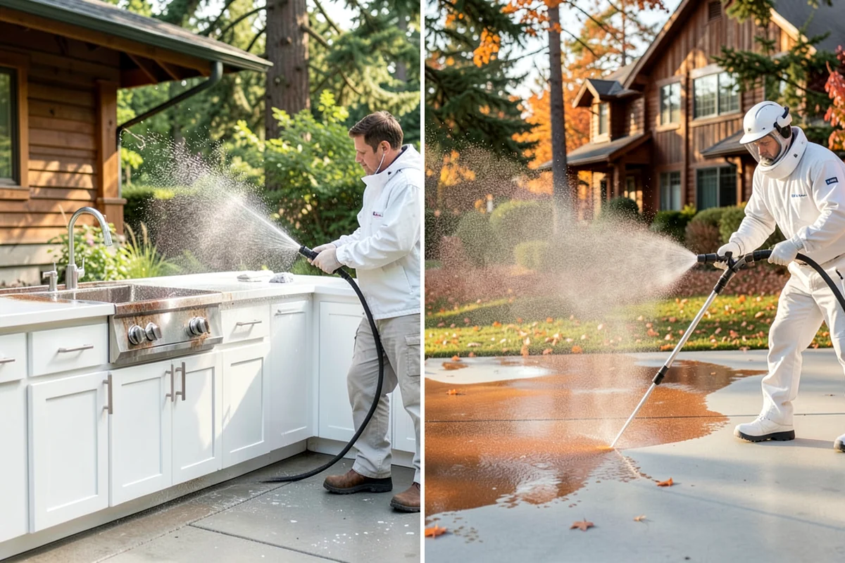 Pool Deck Cleaning in Kenmore, King County, WA - Clear the deck and protect the pool edge