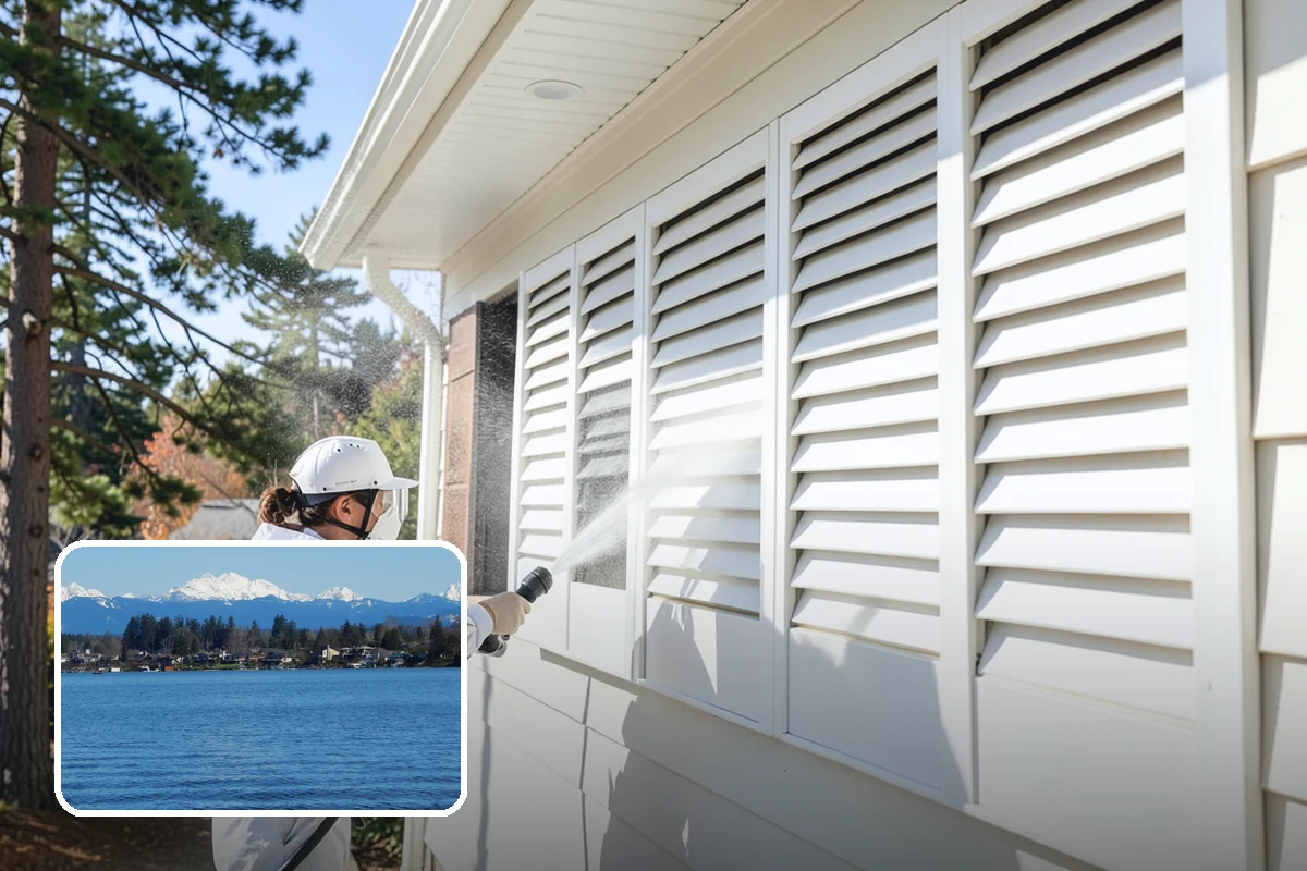 Pool Deck Cleaning in Lake Stevens, Snohomish County, WA - Removes slick algae and moss around the waterline