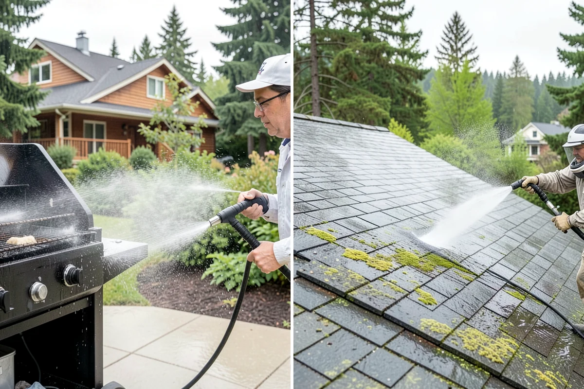 Pool Deck Cleaning in Lakewood, Pierce County, WA - Clear the deck and protect the pool edge
