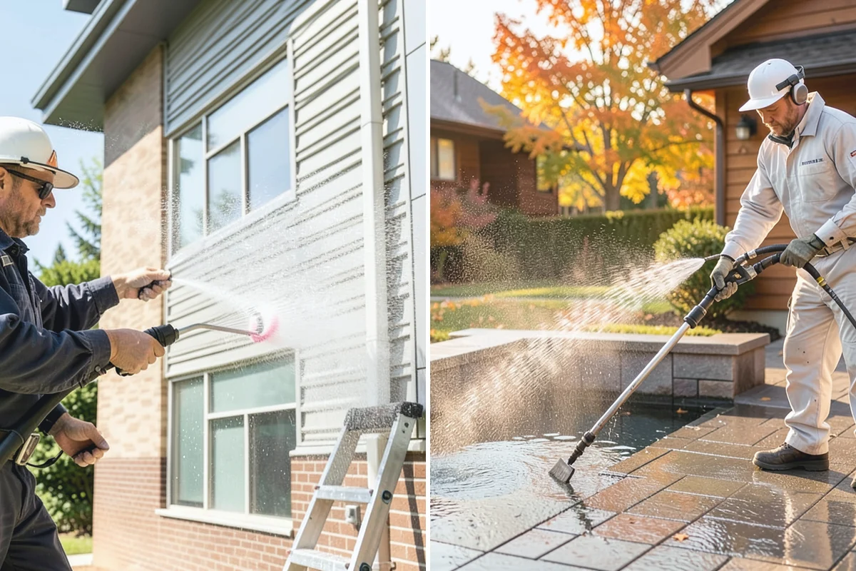 Pool Deck Cleaning in Marysville, Snohomish County, WA - Clear the deck and protect the pool edge