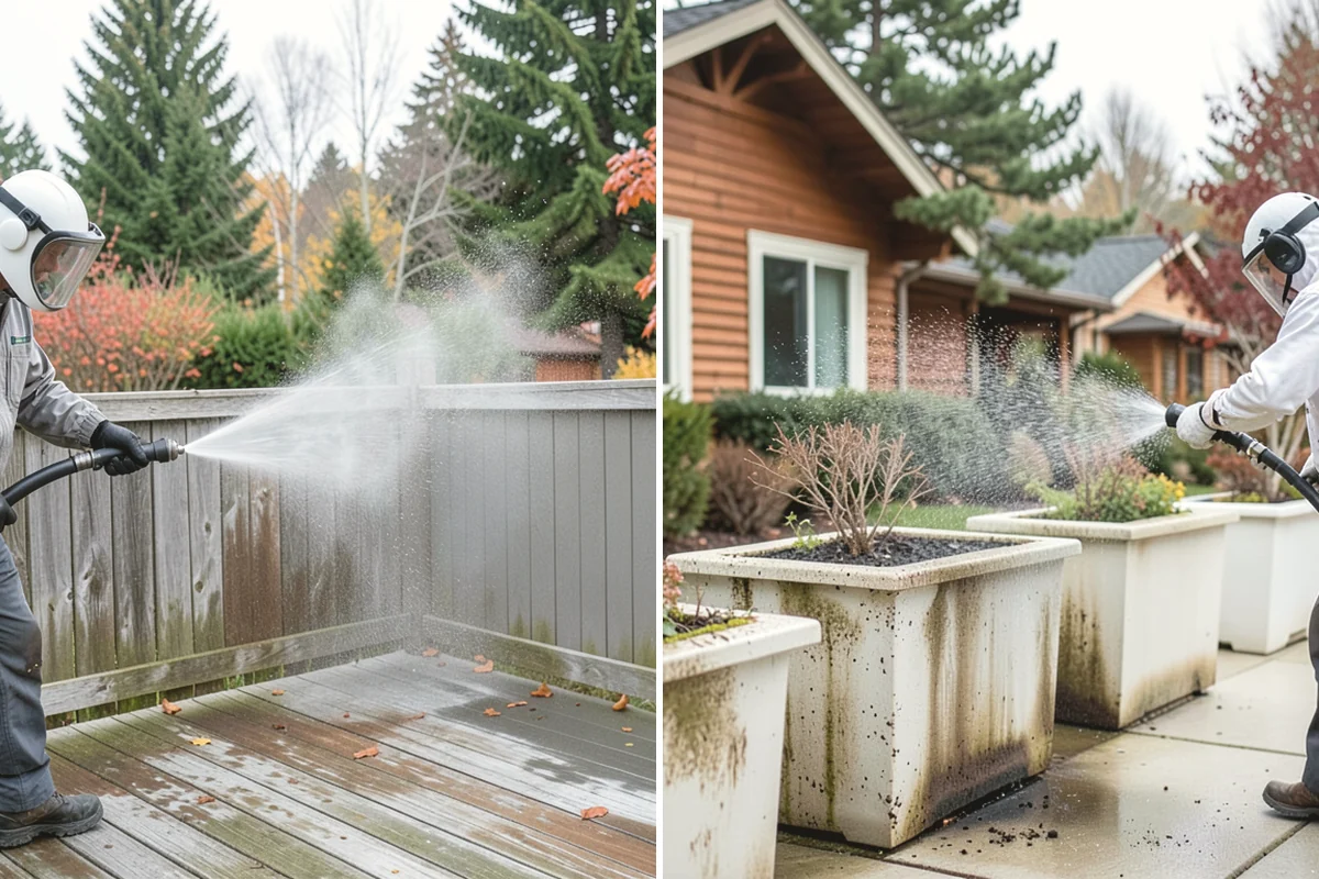 Pool Deck Cleaning in Mercer Island, King County, WA - Clear the deck and protect the pool edge